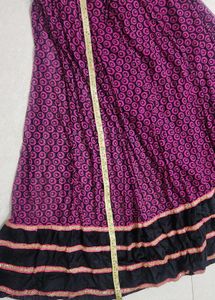 Black Pink Skirt For Navratri Colours😍