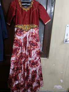 Designer Party Wear Flared Gown For Women In Xl
