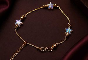 Gold Star Anklet
