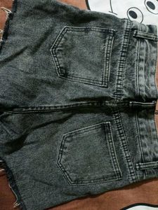 Distressed Denim Shorts