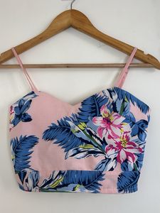 Floral Print Crop Top