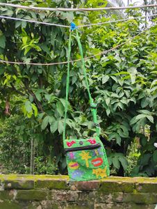 Vibrant Embroidered Sling Bag