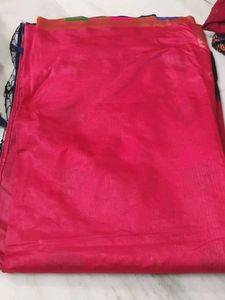 Vibrant Pink Silk Saree