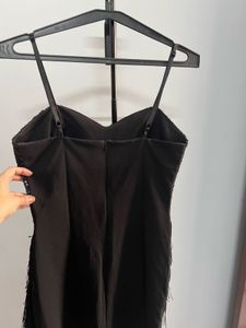 Sparkly Black Fringe Dress