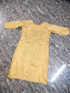 Golden Ethnic Kurta