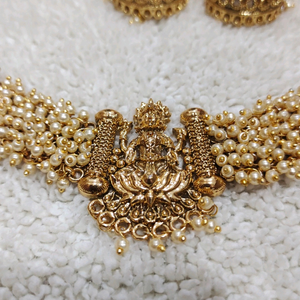 Temple Jewellery necklace set/ Laxmi   set