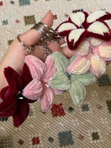 Tangled Inspired Flower Keychain