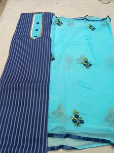 Girlish Suit With Contrast Duptta