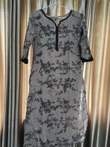 3 Elegant Teal Kurta with Ethnic Border