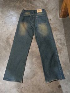 Vintage Wash Wide Leg Jeans