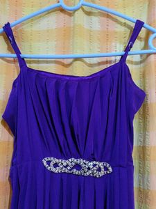 Large Size Purple Formal Dress