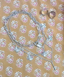 🤍🖇⛓️🔗Silver AccentY2K Jewellery Comboo