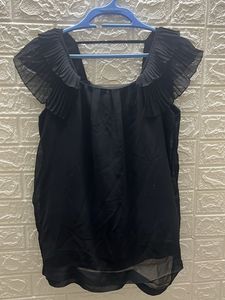 Black Flaired Top