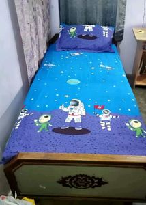 Home Sizzler Brand Single Bedsheet With 1 P Cover
