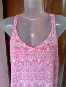 Pink Printed Nightgown