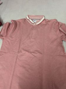 pink T-shirts with collar