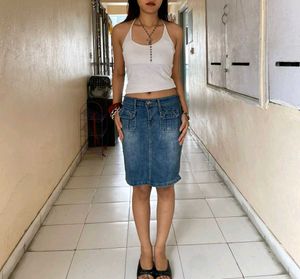 Y2K Denim Skirt