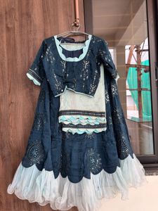 Stunning Navy Blue Lehenga Choli