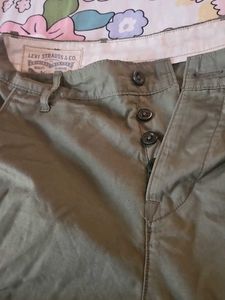 Men's Olive Green Casual Pants