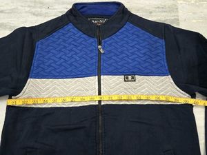 Men's Blue &amp; Navy Zip-Up Jacket