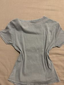 zara grey distressed tshirt