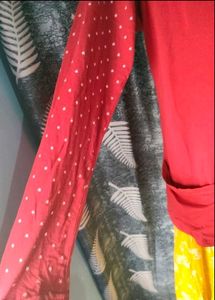 New Unused Red Shrug With Two Pocket
