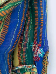 Vibrant Striped lehriya Saree