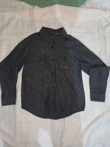 Solid Grey Boy Shirt