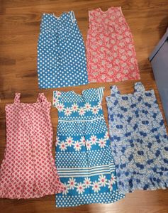 Bundle of 5 Floral & Polka Dot Dresses