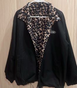 Reversible 2-way Vintage Leopard Print Jacket