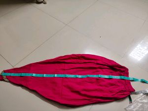 Pink Embroidered Dhoti Pant Set