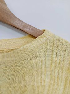 Sunny Yellow Cropped T-Shirt