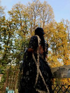 Elegant Black Embroidered Lehenga Choli