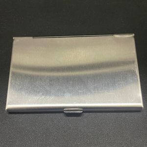 Teakwood Metal Card Holder