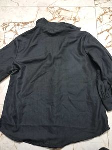 Classic Black Collared Top