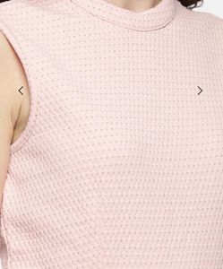 Anabelle Pastel Pink Skater Dress With Pearl Chain