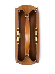 Tory Burch Cream Leather Top Handle Bag