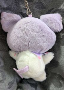 Cute Kuromi Purple Plush Keychain