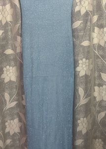 Sparkly Blue Maxi Dress
