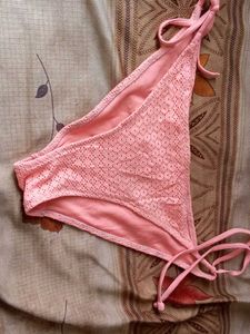 Pink Crochet Bikini Bottoms