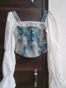 Chic Floral Puff Sleeve Top