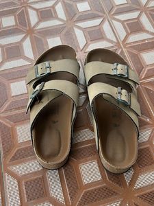 brown slippers