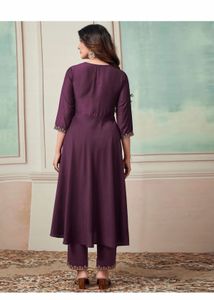Elegant Maroon Kurta Set with Dupatta