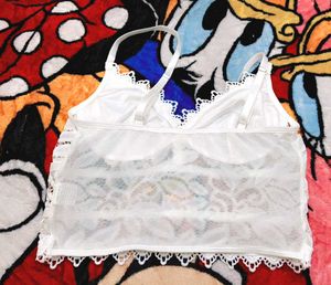 Lace detail brallete top