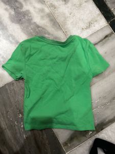 Vibrant Green Crew Neck T-Shirt