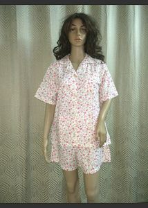Night Suit New Cotton Night Dress Flower Printed Shorts And Shirt