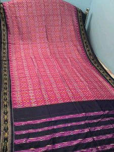 ink &amp; Blue Ikkat Saree patola sare