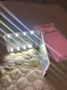 Compact Cosmetic Mirror with Lights