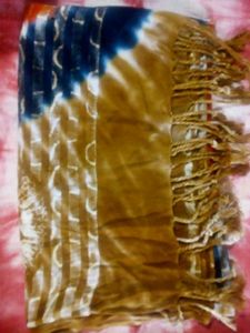 Vintage Tie-Dye Scarf