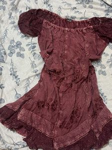 Bohemian Off-Shoulder Maxi Dress